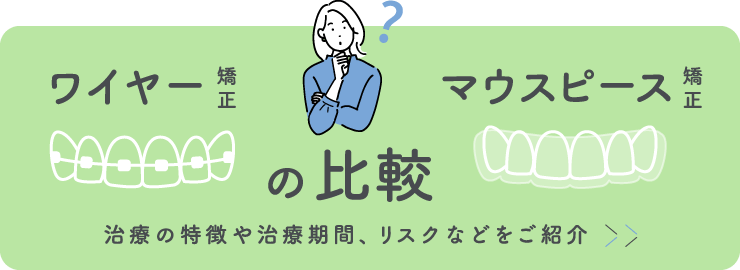 治療の特徴や治療期間、リスクなどをご紹介