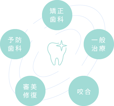 矯正歯科 一般治療 咬合 審美修復 予防歯科